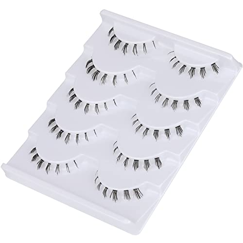 Lashes inferiores 5 pares cílios inferiores de banda clara cílios falsos cílios naturais aparência demi wispies cílios cílios de listras sob cílios de cílios