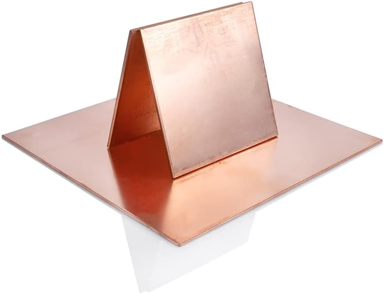 Folha de cobre DXCAICC 99,9% Placa de cobre pura Matérias -primas de alta pureza 100x200mm para material feito à