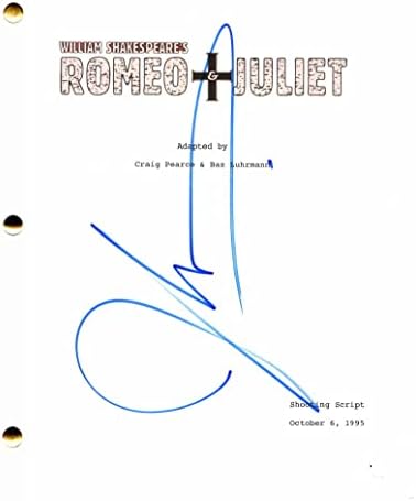 John Leguizamo assinou o autógrafo Romeo + Juliet Full Movie Script - Beijo de um irmão, contagem de corpos, Age de Gelo,