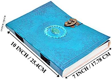 Bagsifi, artesanal de couro semiprecioso, Livro em branco do Ocean Journal of Shadows | Diário do Escritório de Notebook | Livro | Livro de Poesia | Livro de Esboço | Paddado de Redação | Bloco de notas | Planejador