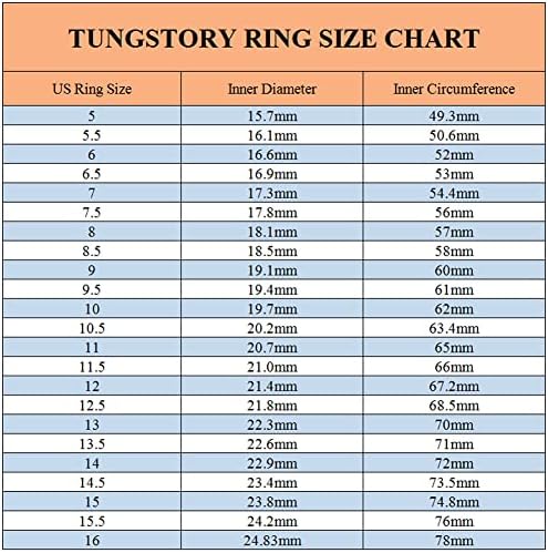 Tungstory 10mm steampunk rodusen tungstênio anel para homens mulheres koa madeira embebida em conforto polido ajuste tamanho