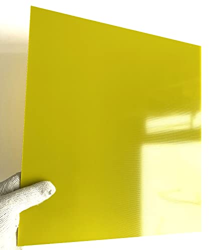 G10 FR4 Folha de Garolite, painel de placa de fibra de vidro de 1,5 mm 335x300x1,5mm cor amarela