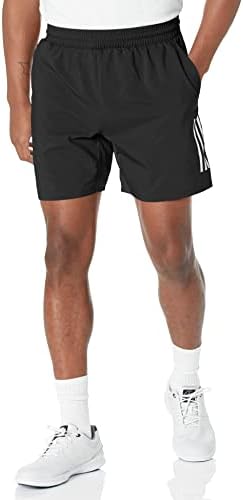 Clube Men do Adidas Clube de 3 listras de 9 polegadas shorts pretos