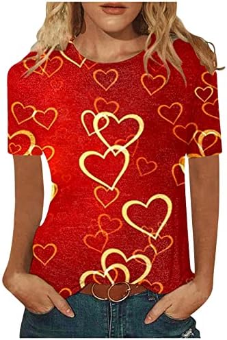 Womens fofo amor coração tops adolescentes camiseta dos namorados amor carta coração impressão camurça