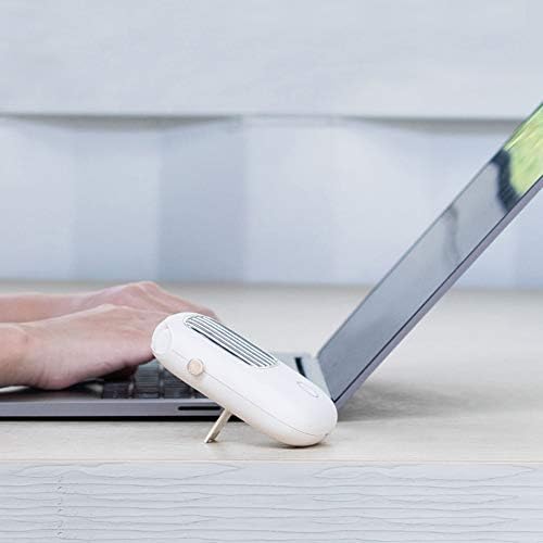 descontoStore145 Mini portátil USB recarregável Mão de colorido de pescoço grátis fã de ar resfriamento de ar para externo