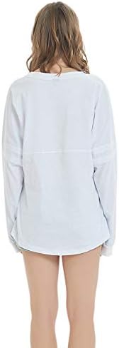 Toptie feminina Crewneck pom pom pullover jersey jovem manga longa camiseta de beisebol camiseta em branco