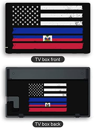 American Haiti Flag Set Switch Switch adesivos personalizados de belo padrão protetor anti-arranhão para