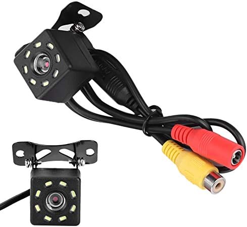 Câmera de vista traseira do carro ACOUTO, câmera traseira IP68 impermeabilizada 8 LED Backup reverso de estacionamento Night Vision