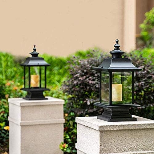 Lhlllhl Outdoor Die Cast Light Pólo Led Light Post Lâmpada de lâmpada de vento à prova d'água Cerca de coluna Luzes de