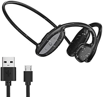 Fones de ouvido sem fio de condução de ar, fones de ouvido esportivos de Bluetooth 5.0 de Ultra-Levantão 5.0, fones de ouvido abertos de microfone embutidos, mp3 player, ipx4 à prova d'água para corrida, caminhada as6