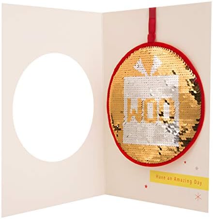 Hallmark Reversível Cartão de Aniversário de Lantejouno 'Woohoo' - Médio