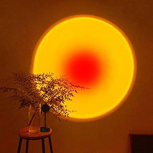Projeção da lâmpada do pôr do sol do fengoo, 4 cores que mudam luzes LED do projetor, rotação de 360 ​​graus, luz noturna