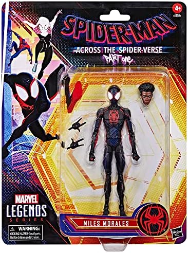 Aranha-homem Marvel Legends Série em toda a aranha Miles Morales Morales, de 6 polegadas, brinquedo, 3 acessórios