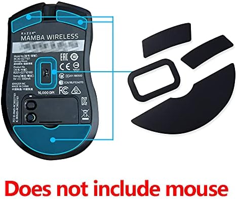Almofadas de pés de mouse de 2Sets compatíveis para Razer Mamba sem fio RC30-027101 Mouse de jogos