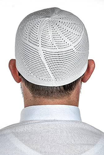 ihvan online muçulmano turco lux tricô kufi chapéus para homens, taqiya, takke, peci, bonés islâmicos, presentes islâmicos, tamanho standart