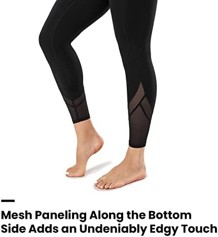 Leggings de treino de Yvette para mulheres, treino de altura da cintura amanteigada não transparente