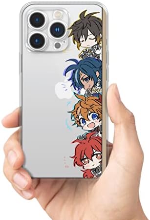 Krumate compatível com iPhone XR Caixa de telefone Genshin Impact Todos os personagens TPU Soft Transparent Cartoon