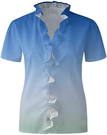 Túnica henley tops para mulheres camisetas casuais vistosas de manga comprida camiseta de camiseta