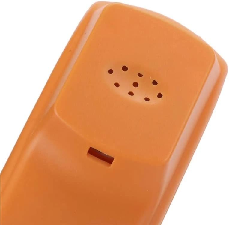 Sdfgh Home Office Portátil Fino Telefone único Linha com fio Laranja laranja