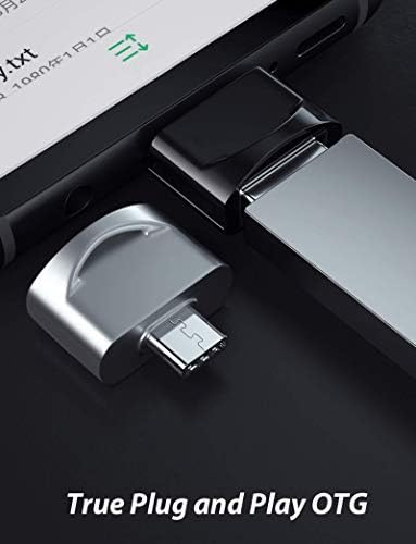Tek Styz USB C feminino para USB Adaptador masculino compatível com o seu LG Q7 para OTG com carregador tipo C. Use com dispositivos
