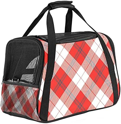 Bolinhas vermelhas bolsas jpgpet transportadora bolsa portátil para cães ou gatos, gaiola de animais de estimação com estofos de