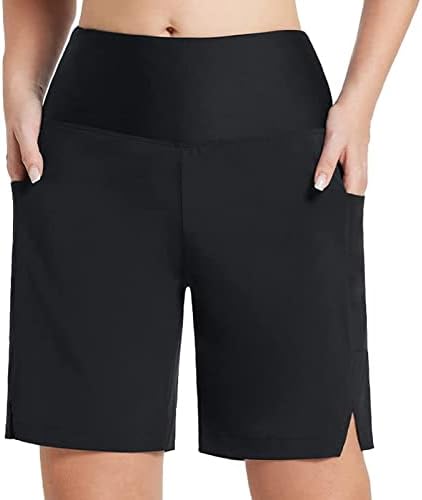 Fulijie Mulheres Curvy Terno de banho Feminino Terno de shorts Coloque o traseiro da natação Botivo