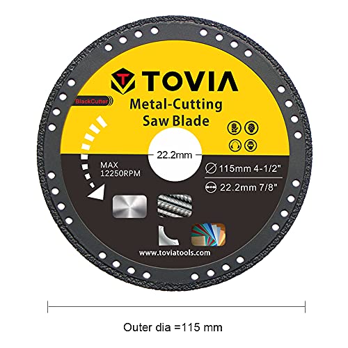 T TOVIA 4 1/2 CUTO DE CUTO DE BLATE para Metal, Roda de corte de metal ângulo, roda cortada de diamante, disco de diamante