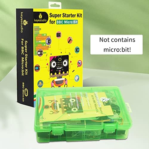 Keyestudio Super Starter Kit para Microbit V2 V1.5 Aprendizagem STEM | sem micro: placa de bits, 40 lições tutorial, com tábua