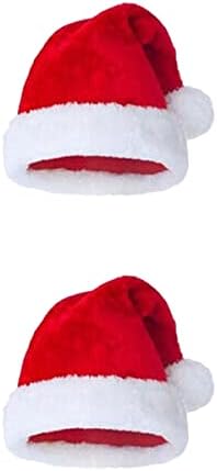 2pcs clássico de Natal Papai Noel Hat para Feliz Festa de Festa de Natal Decoração para Adultos Decorações de Natal Presentes