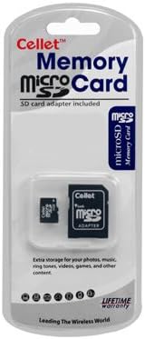 Cartão de memória MicroSD 4GB do celular para telefone branco LG com adaptador SD.