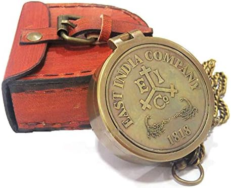Brass Compass 1818 East India Company Pocket Compass