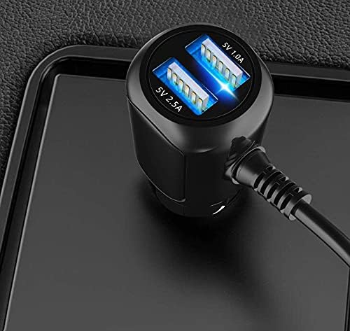 Dash Cam Charger 2023 Atualizado o carregador de carros Micro USB com porta USB dupla compatível com, Rexing, Byakov, Akaso, Crosstour,