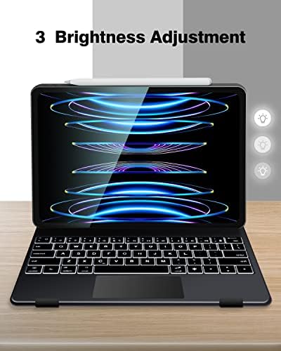 Caixa de teclado mágica uogic para iPad Pro 11 4/3ª/2ª/1ª geração e iPad Air 10.9 5th/4th Gen, teclado iPad com design magnético