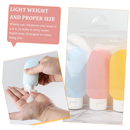 Doitool 9 PCs engarrafados de shampoo garrafas de shampoo portátil Shampooer Recipientes de silicone Body Wash Dispenser