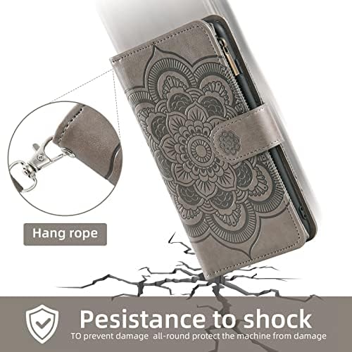Caixa de telefone Asuwish para tampa visível da carteira da meia -noite com protetor de tela de vidro temperado
