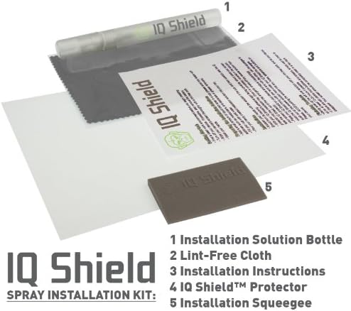 Protetor de tela de Shield IQ Compatível com Barnes & Noble Nook Color Liquidskin Anti-Bubble Film Clear