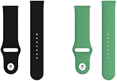 Uma banda de relógio de liberação rápida de Echelon compatível com Huawei Watch 3 Pro Silicone Watch Strap With Button Lock, pacote de 2