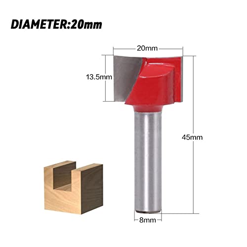 Clepador de haste de haste de 8 mm bits de roteador de diâmetro cortadores de carboneto para ferramentas de madeira moagem