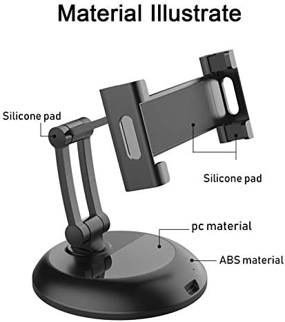 Nicheyfy Tablet Stands para suporte de comprimido de telefone dobrável ajustável para o suporte universal de 5-12,9 polegadas
