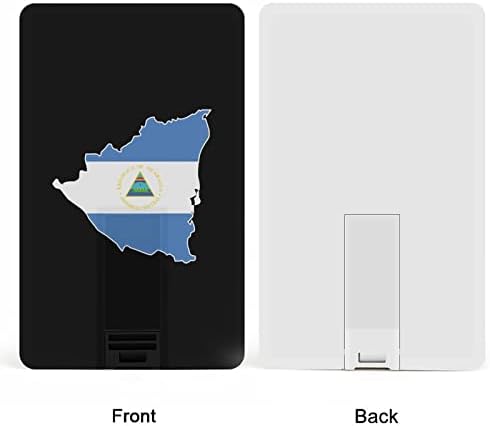 Mapa do Nicarágua USB 2.0 Flash-DRIVES Memory Stick Stick Credit Card Formulário