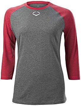 Camisa de manga Mid Mid Mid Mids de Evoshield Women's Poly/Cotton