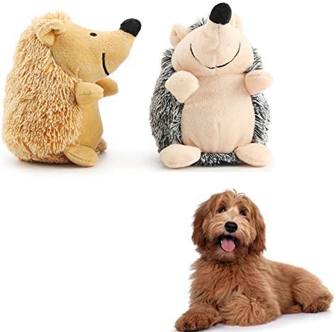 CGRQSSTSQ Pet Toy Hedgehog, brinquedos de cachorro de pelúcia, boneca de pelúcia não tóxica - para pequenos e médios brinquedos,