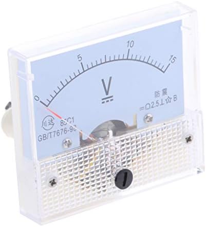 Medidor de painel analógico, painel analógico Voltímetro DC 0-75 V, Current-0-15 V