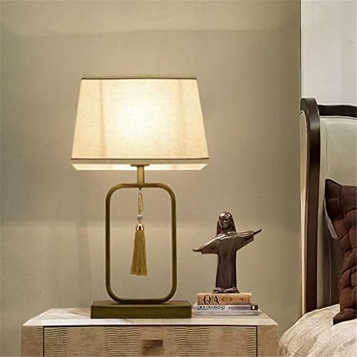 Tecido Ylyajy Lâmpada chinesa Lâmpada de cabeceira de cabeceira iluminação de lâmpada de casamento Hotel Hotel Tabel Decorativa