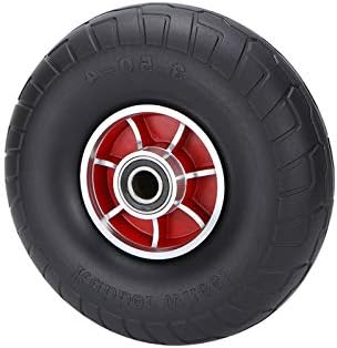 Roda de borracha, pneus de substituição do carrinho, roda sólida, acessórios para pneus sem ar, equipados com rolamentos de