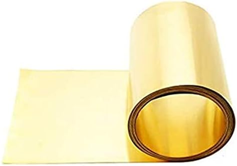 Nianxinn Capper Cheel Metal Brass Cu Placa de folha de folha de alta pureza Durável sem orifícios tracoma solto 0,08mmx200mmx1m