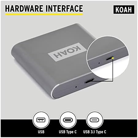 Koah Pro USB 3.1 Tipo-C XQD Compact Aluminium Shell Card Reader