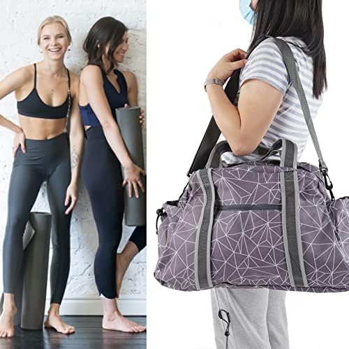 Bolsa de tapete de ioga Horoper, grande capacidade 600D Oxford Ploth Yoga Carryl Saco com bolsos laterais com zíper