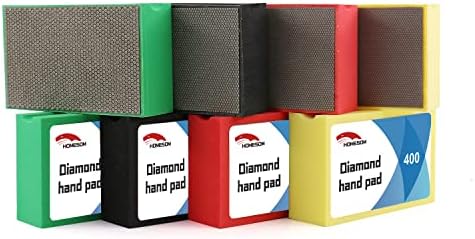 Homesom 4pcs Diamond Hand Polishing Almofadas Eletroplatou Diamond Tools Pad for Granite Marbie Stone Glass