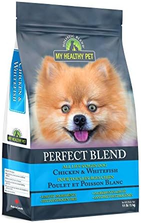 My Healthy Pet Perfect Blend - Frango e peixe branco 11 libras, marrom, modelo: 5-49115